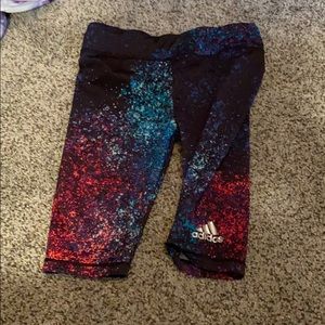 Adidas cropped leggings little girl